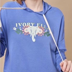 Ivory Ella hoodie 
60% cotton/40% polyester 
Brand new with tags 
Size m